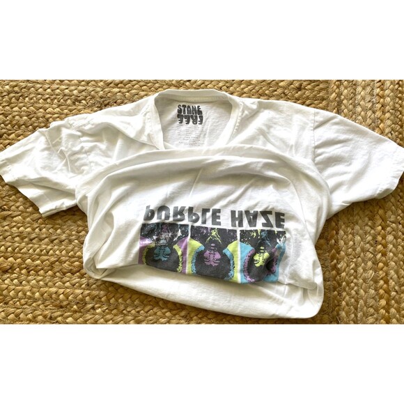 RARE Jimi Hendrix "Reverse Print" T-Shirt Size Small Purple Haze Stone Free - Picture 11 of 13